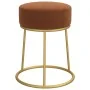 Hocker redondo marrón terciopelo by , Folding stools and chairs - Ref: Foro24-340259, Price: 43,68 €, Discount: %