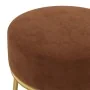 Hocker redondo marrón terciopelo by , Folding stools and chairs - Ref: Foro24-340259, Price: 43,68 €, Discount: %