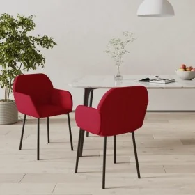 Sillas de comedor 2 unidades terciopelo rojo tinto by , dining chairs - Ref: Foro24-344706, Price: 106,06 €, Discount: %