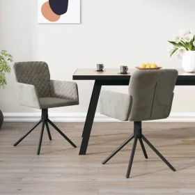 Sillas de comedor giratorias 2 uds de terciopelo gris claro by , dining chairs - Ref: Foro24-344790, Price: 168,36 €, Discoun...