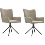 Sillas de comedor giratorias 2 uds de terciopelo gris claro de , Sillas de comedor - Ref: Foro24-344809, Precio: 157,46 €, De...