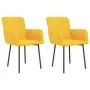 Sillas de comedor 2 unidades terciopelo amarillo by , dining chairs - Ref: Foro24-344786, Price: 117,29 €, Discount: %