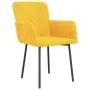 Sillas de comedor 2 unidades terciopelo amarillo by , dining chairs - Ref: Foro24-344786, Price: 117,29 €, Discount: %