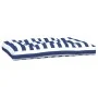 Cojines para sofá de palets 2 piezas tela a rayas azul y blanco by , Cushions for chairs and sofas - Ref: Foro24-360748, Pric...