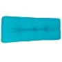 Cojín para sofá de palets tela turquesa 120x40x12 cm by , Cushions for chairs and sofas - Ref: Foro24-360644, Price: 26,58 €,...