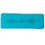 Cojín para sofá de palets tela turquesa 120x40x12 cm by , Cushions for chairs and sofas - Ref: Foro24-360644, Price: 26,58 €,...