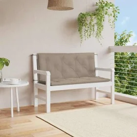 Cojín de banco de jardín tela Oxford taupe 120x(50+50)x7 cm by , Cushions for chairs and sofas - Ref: Foro24-315012, Price: 3...