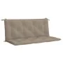 Cojín de banco de jardín tela Oxford taupe 120x(50+50)x7 cm de , Cojines para sillas y sofás - Ref: Foro24-315012, Precio: 38...