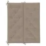 Cojín de banco de jardín tela Oxford taupe 120x(50+50)x7 cm de , Cojines para sillas y sofás - Ref: Foro24-315012, Precio: 38...