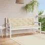 Cojín de banco de jardín tela Oxford beige 150x(50+50)x7 cm de , Cojines para sillas y sofás - Ref: Foro24-315019, Precio: 43...