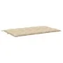 Cojín de banco de jardín tela Oxford beige 180x(50+50)x7 cm de , Cojines para sillas y sofás - Ref: Foro24-315031, Precio: 56...