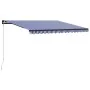 Toldo manual retráctil con LED azul y blanco 450x300 cm von , Markisen - Ref: Foro24-3055230, Preis: 376,19 €, Rabatt: %