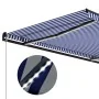 Toldo manual retráctil con LED azul y blanco 450x300 cm von , Markisen - Ref: Foro24-3055230, Preis: 376,19 €, Rabatt: %