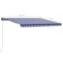 Toldo manual retráctil con LED azul y blanco 450x300 cm von , Markisen - Ref: Foro24-3055230, Preis: 376,19 €, Rabatt: %