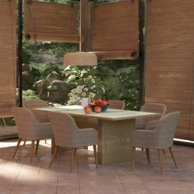 Juego de comedor para jardín 7 piezas ratán sintético marrón by , Garden sets - Ref: Foro24-3059484, Price: 882,39 €, Discoun...
