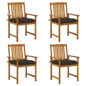 Sillas de jardín con cojines 4 unidades madera maciza de acacia von , Gartenstühle - Ref: Foro24-3061214, Preis: 310,80 €, Ra...