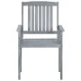Sillas de jardín con cojines 4 uds madera maciza de acacia gris by , Garden chairs - Ref: Foro24-3061254, Price: 269,44 €, Di...