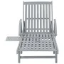 Tumbona de jardín con cojín madera maciza de acacia de , Tumbonas - Ref: Foro24-3061339, Precio: 200,04 €, Descuento: %
