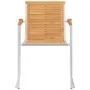 Sillas de jardín con cojines 2 uds madera maciza teca y acero von , Gartenstühle - Ref: Foro24-3061525, Preis: 274,95 €, Raba...