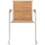 Sillas de jardín con cojines 2 uds madera maciza teca y acero von , Gartenstühle - Ref: Foro24-3061538, Preis: 277,36 €, Raba...