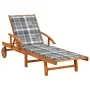 Tumbona de jardín con cojín madera maciza de acacia von , Liegen - Ref: Foro24-3061616, Preis: 225,85 €, Rabatt: %
