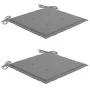 Set de bistró 3 pzas con cojines grises madera maciza de teca by , Garden sets - Ref: Foro24-3063226, Price: 204,08 €, Discou...