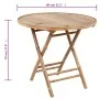 Set de comedor exterior plegable 5 piezas con cojines bambú by , Garden sets - Ref: Foro24-3063974, Price: 263,91 €, Discount: %
