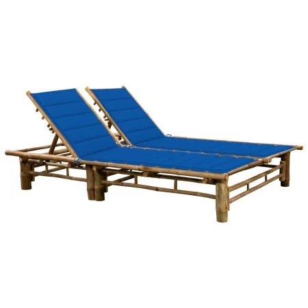 Tumbona con cojines para 2 personas bambú von , Liegen - Ref: Foro24-3063955, Preis: 334,82 €, Rabatt: %