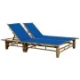 Tumbona con cojines para 2 personas bambú von , Liegen - Ref: Foro24-3063955, Preis: 334,82 €, Rabatt: %