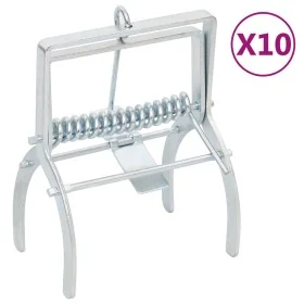 Trampas para topos 10 unidades acero galvanizado plateado von , Fallen zur Schädlingsbekämpfung - Ref: Foro24-150683, Preis: ...