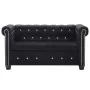 Chesterfield sofá de 2 plazas de terciopelo 146x75x72 cm negro by , Sofas - Ref: Foro24-247137, Price: 508,74 €, Discount: %