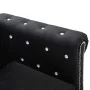 Chesterfield sofá de 2 plazas de terciopelo 146x75x72 cm negro by , Sofas - Ref: Foro24-247137, Price: 508,74 €, Discount: %