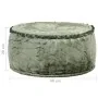 Puf redondo de terciopelo verde 40x20 cm de , Otomanas - Ref: Foro24-287567, Precio: 34,63 €, Descuento: %