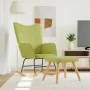 Silla mecedora con reposapiés tela verde by , Rocking chairs - Ref: Foro24-328023, Price: 162,83 €, Discount: %