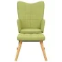 Silla mecedora con reposapiés tela verde by , Rocking chairs - Ref: Foro24-328023, Price: 162,83 €, Discount: %