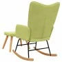 Silla mecedora con reposapiés tela verde by , Rocking chairs - Ref: Foro24-328023, Price: 162,83 €, Discount: %