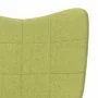 Silla mecedora con reposapiés tela verde by , Rocking chairs - Ref: Foro24-328023, Price: 162,83 €, Discount: %