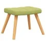 Silla mecedora con reposapiés tela verde by , Rocking chairs - Ref: Foro24-328023, Price: 162,83 €, Discount: %