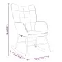 Silla mecedora con reposapiés tela verde by , Rocking chairs - Ref: Foro24-328023, Price: 162,83 €, Discount: %