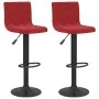 Taburetes de cocina 2 unidades terciopelo rojo tinto by , Kitchen stools - Ref: Foro24-333737, Price: 127,36 €, Discount: %