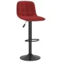 Taburetes de cocina 2 unidades terciopelo rojo tinto de , Taburetes de cocina - Ref: Foro24-333997, Precio: 126,17 €, Descuen...