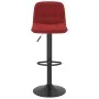Taburetes de cocina 2 unidades terciopelo rojo tinto de , Taburetes de cocina - Ref: Foro24-333997, Precio: 126,17 €, Descuen...