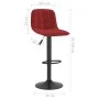 Taburetes de cocina 2 unidades terciopelo rojo tinto de , Taburetes de cocina - Ref: Foro24-333997, Precio: 126,17 €, Descuen...