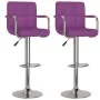 Taburetes de cocina 2 unidades cuero sintético morado de , Taburetes de cocina - Ref: Foro24-334601, Precio: 118,99 €, Descue...