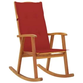 Silla mecedora con cojines madera maciza de acacia von , Gartenstühle - Ref: Foro24-3064185, Preis: 195,04 €, Rabatt: %