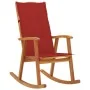 Silla mecedora con cojines madera maciza de acacia von , Gartenstühle - Ref: Foro24-3064185, Preis: 195,04 €, Rabatt: %