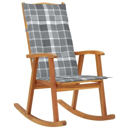 Silla mecedora con cojines madera maciza de acacia von , Gartenstühle - Ref: Foro24-3064193, Preis: 183,35 €, Rabatt: %