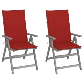 Sillas reclinables jardín y cojines 2 uds madera maciza acacia von , Gartenstühle - Ref: Foro24-3064704, Preis: 148,52 €, Rab...