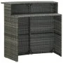 Juego muebles de bar para jardín 4 piezas y cojines gris de , Conjuntos de jardín - Ref: Foro24-3064877, Precio: 345,07 €, De...