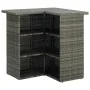 Set de bar para jardín 4 piezas y cojines ratán sintético gris de , Conjuntos de jardín - Ref: Foro24-3064924, Precio: 402,22...